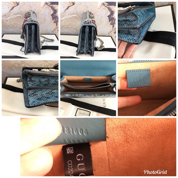 In Store Gucci Dionysus ‘Blind for Love’ PythonBag - Picture 8 of 9